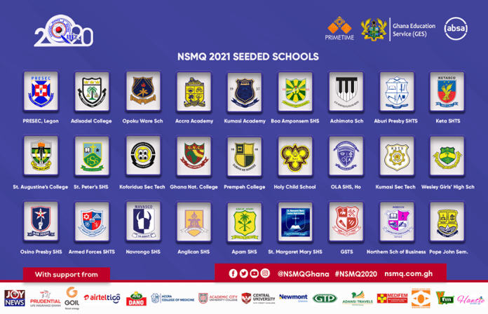 NSMQ 2021 seeded schools