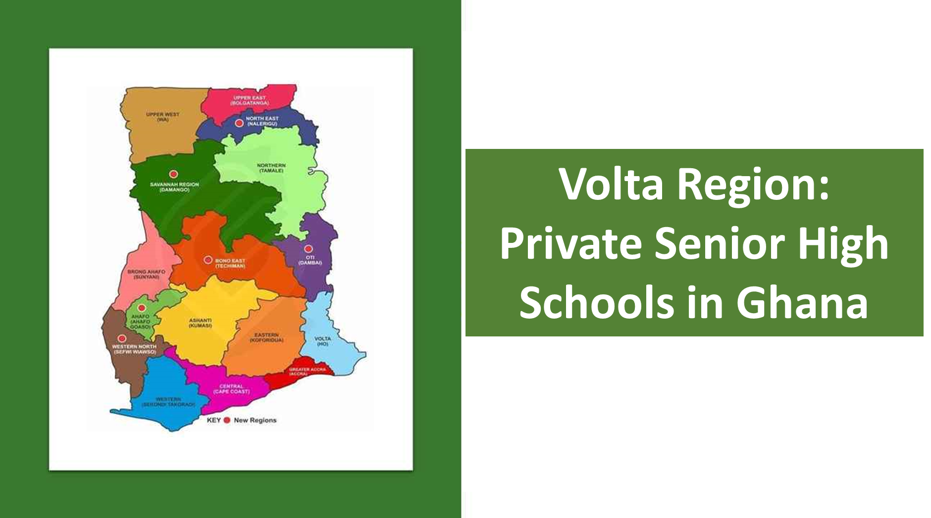 Private senior high schools in Volta region