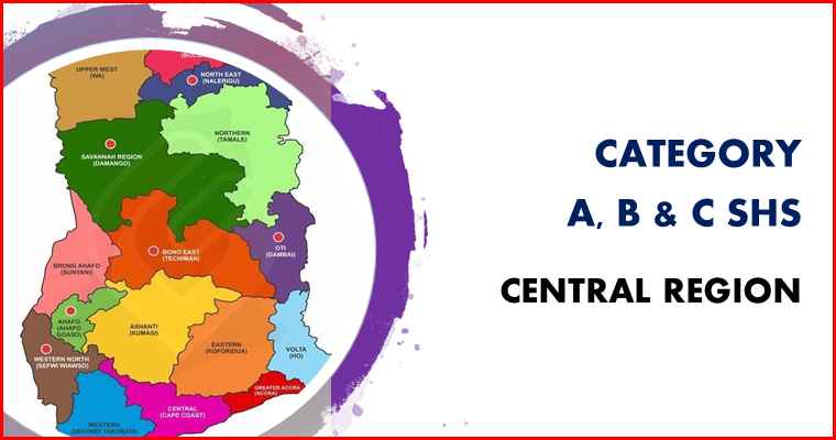 Central Region - Category A, B and C senior high schools - Myshsrank